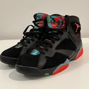 Nike AIR JORDAN 7 MARVIN THE MARTIAN mens size 13 Retro neon red black purple